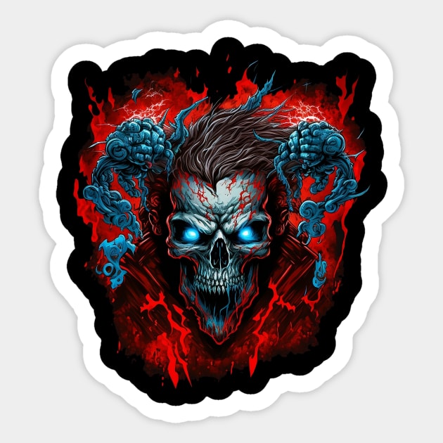 Skull 2 Sticker by Farand Studio